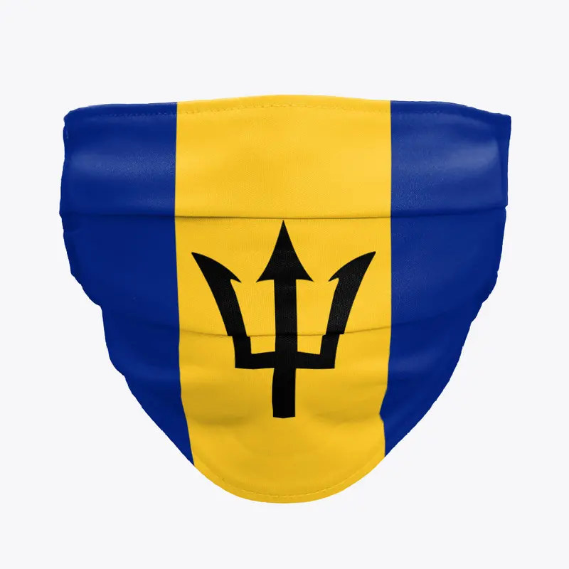 BARBADOS Flag face mask